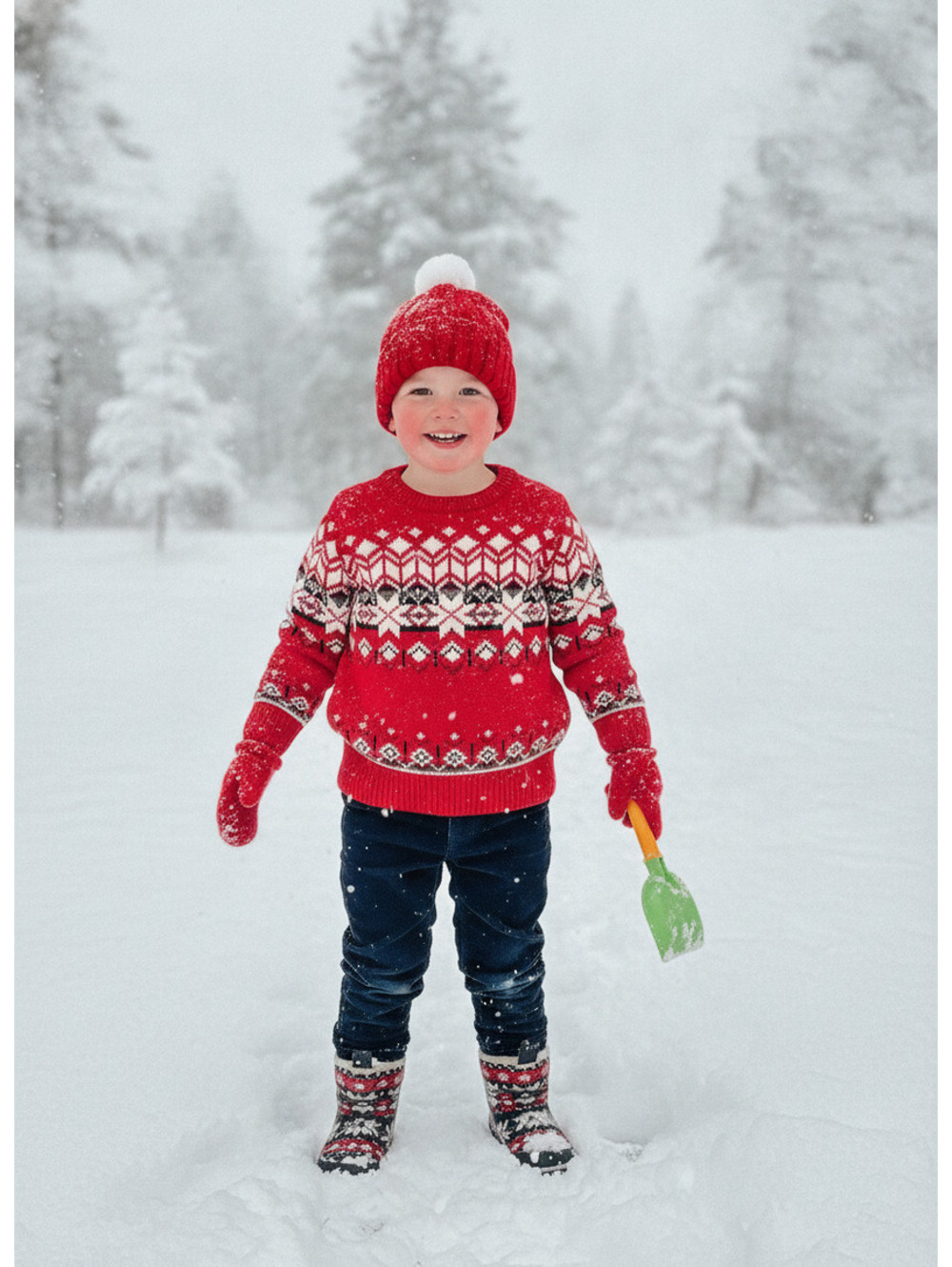 Hanna Andersson  12-18 Months Red Fair Isle 100% Cotton Sweater NWT Size 80